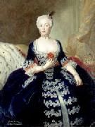 antoine pesne Portrait of Elisabeth Christine von Braunschweig-Bevern oil on canvas